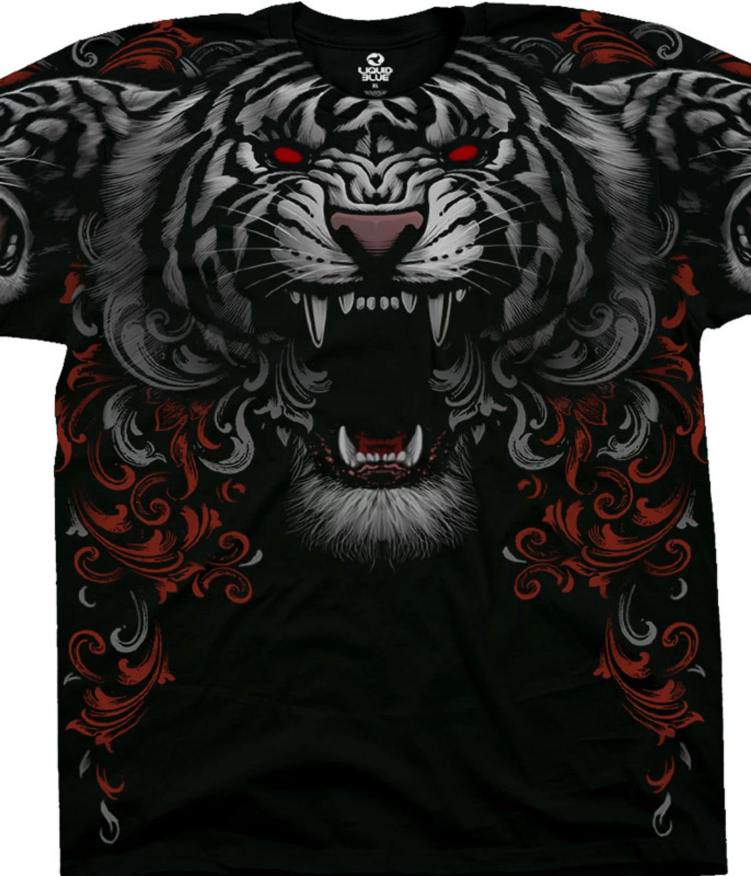 Three Tiger Roar Black T-Shirt