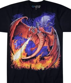 Dragon Fire Black T-Shirt