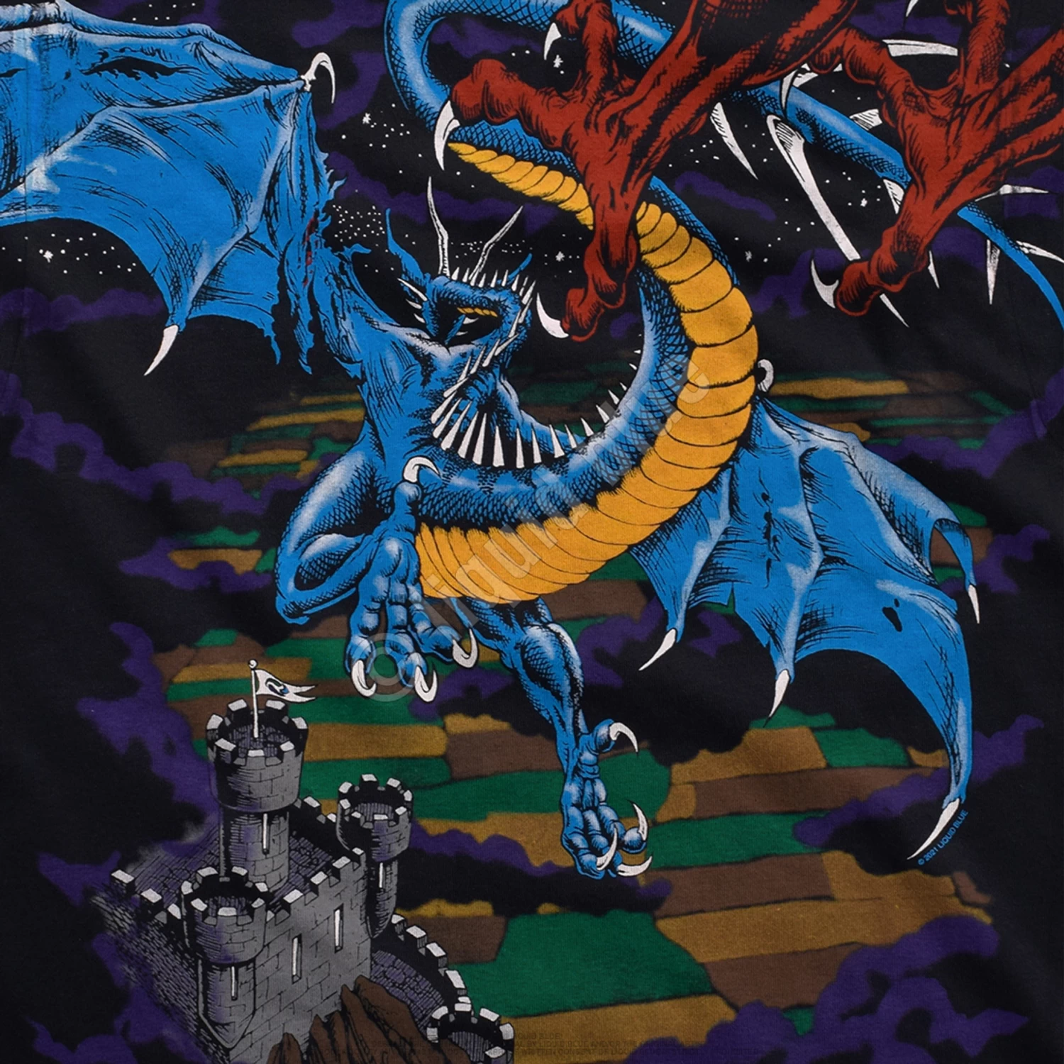 Dueling Dragons Black T-Shirt - Image 5