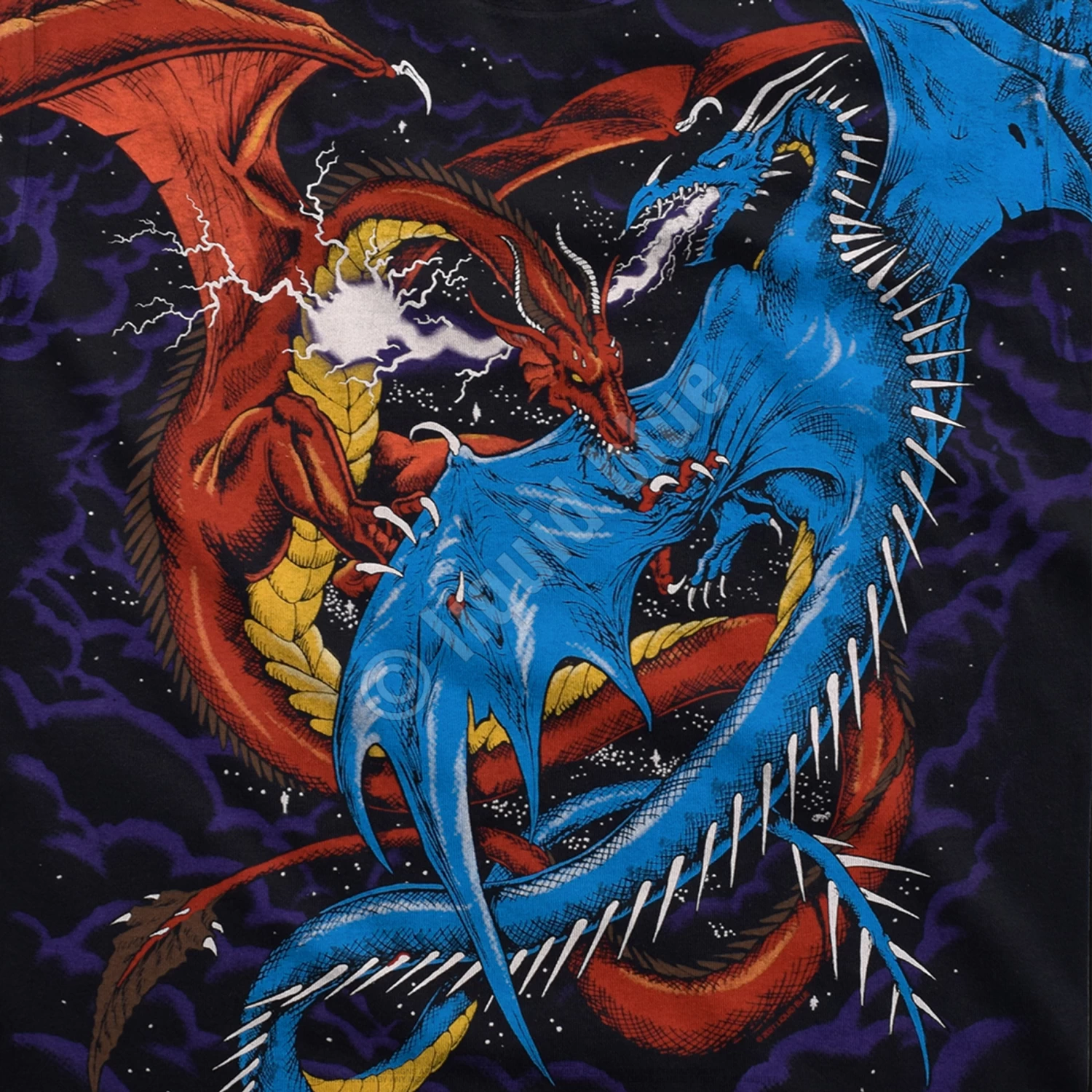 Dueling Dragons Black T-Shirt - Image 4
