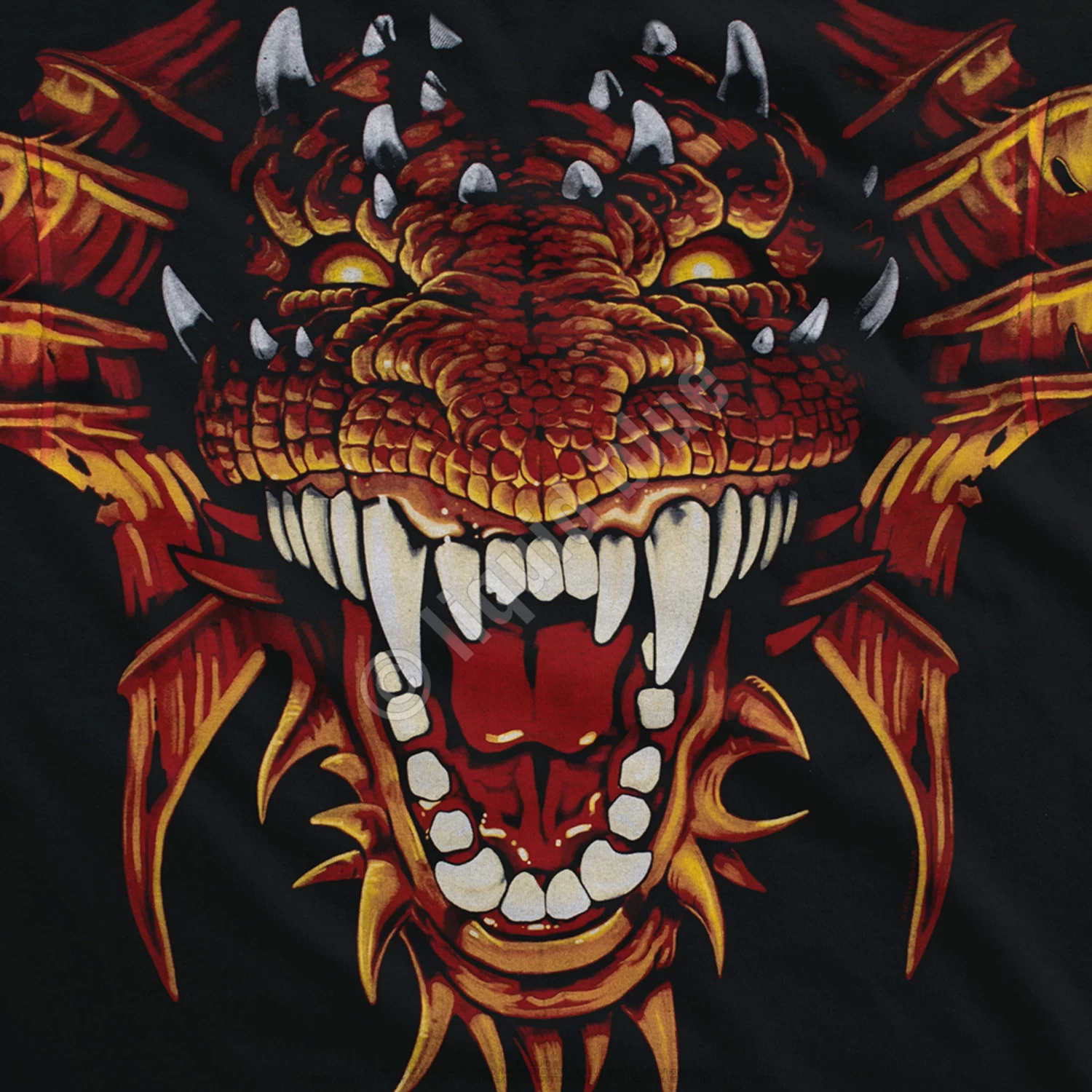 Dragon Head Black T-Shirt - Image 4