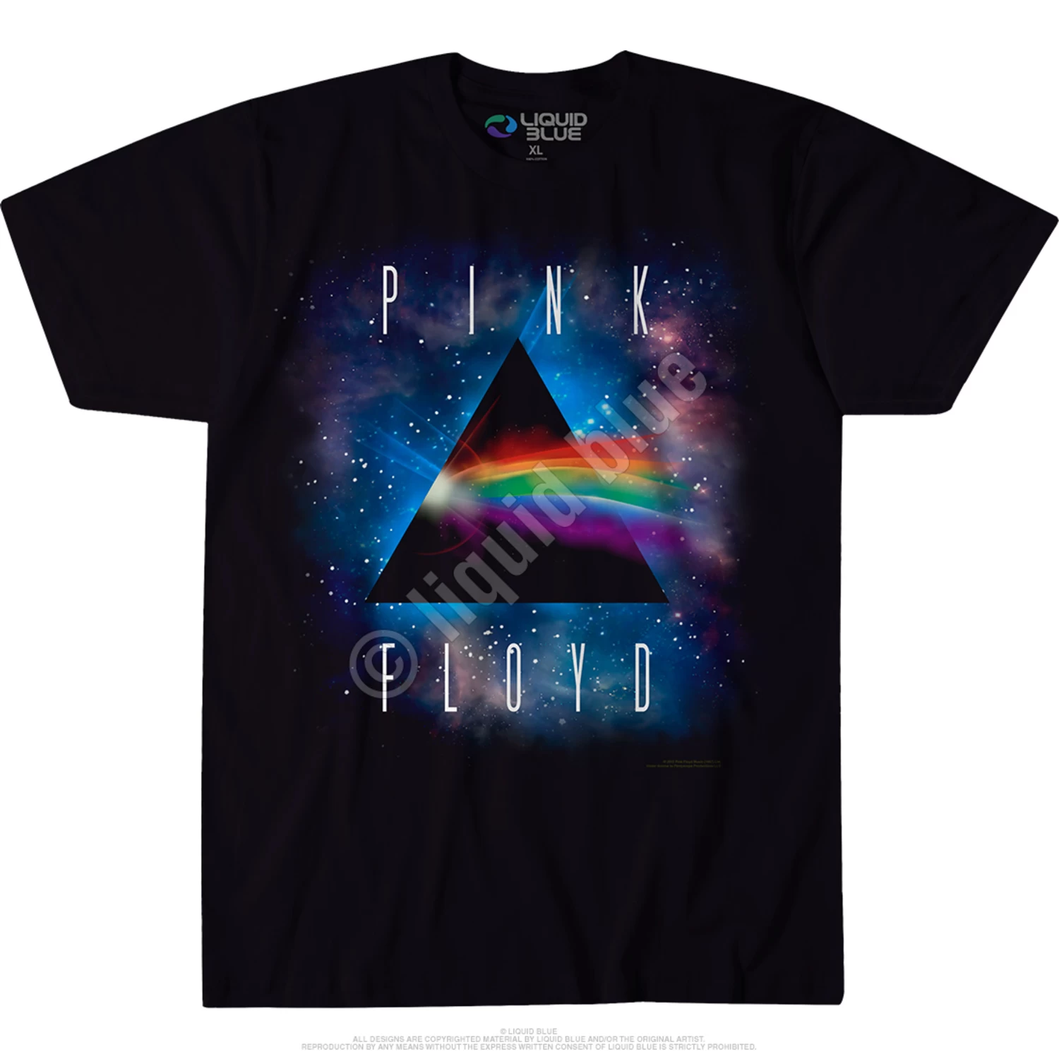 Pink Floyd Dark Side Space Black Athletic T-Shirt - Image 3