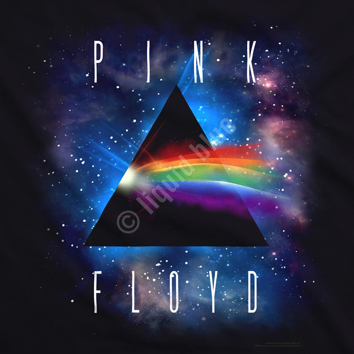 Pink Floyd Dark Side Space Black Athletic T-Shirt - Image 4