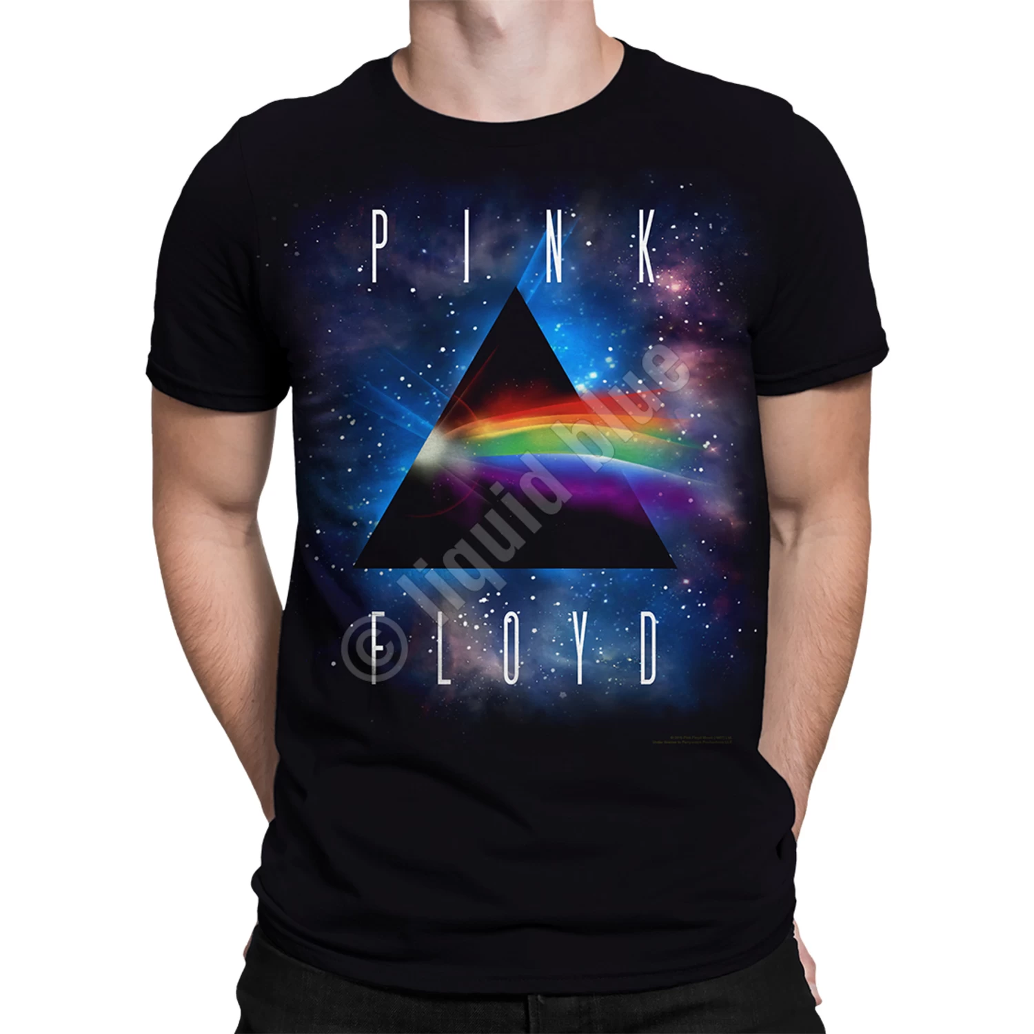 Pink Floyd Dark Side Space Black Athletic T-Shirt - Image 2
