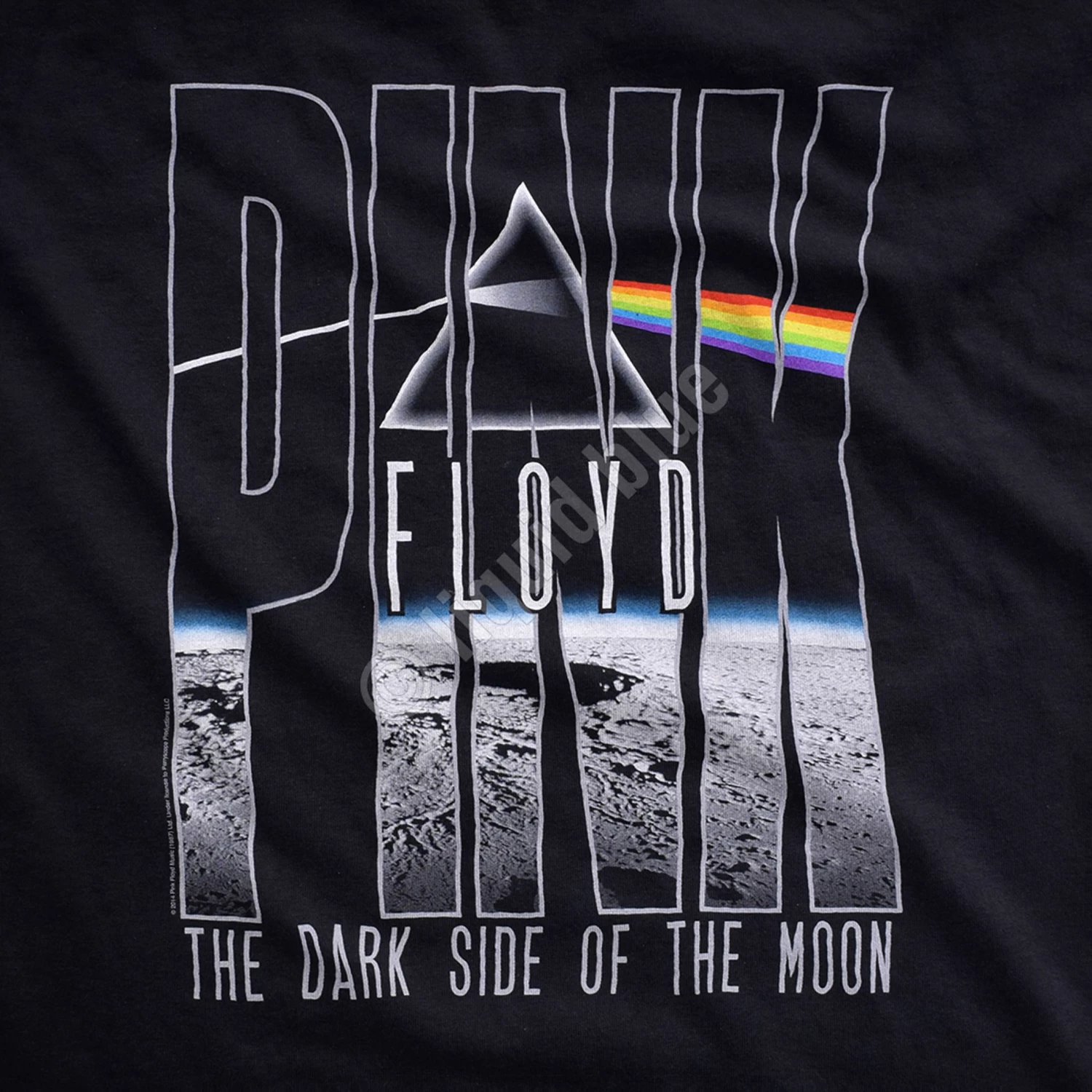 Pink Floyd Dark Side Orbit Black T-Shirt - Image 4