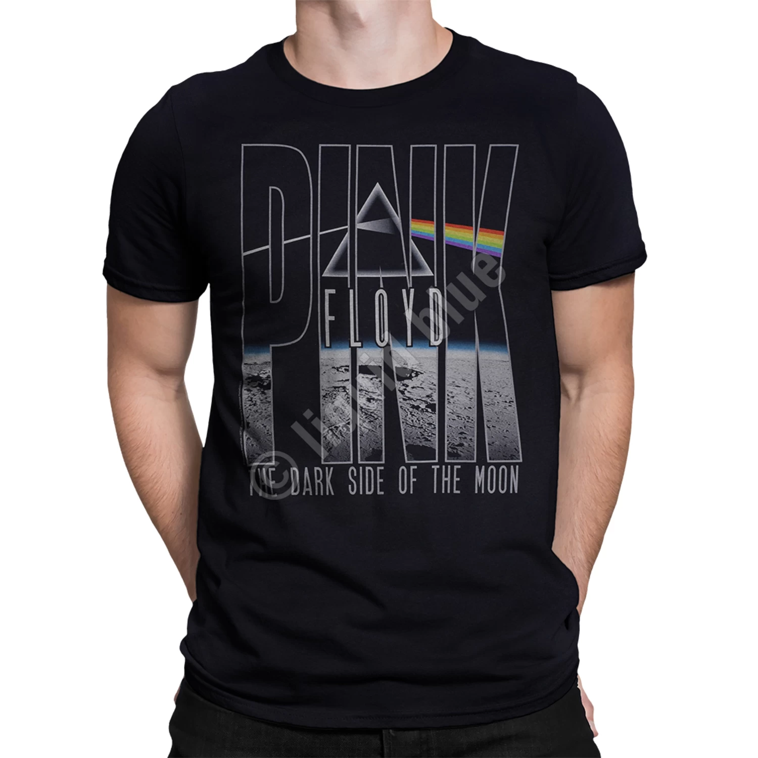 Pink Floyd Dark Side Orbit Black T-Shirt - Image 2