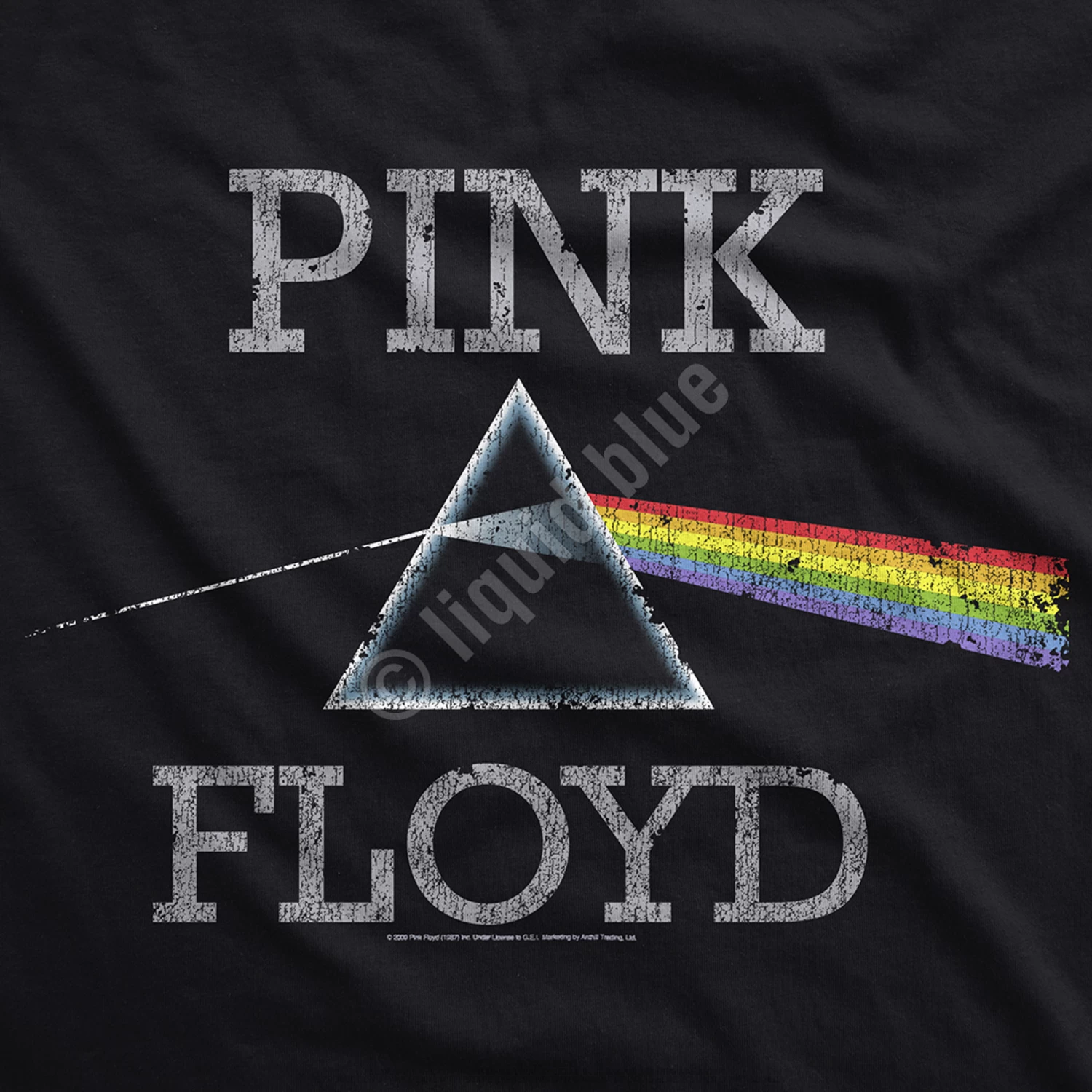 Pink Floyd Dark Side Classic Black Athletic T-Shirt - Image 4