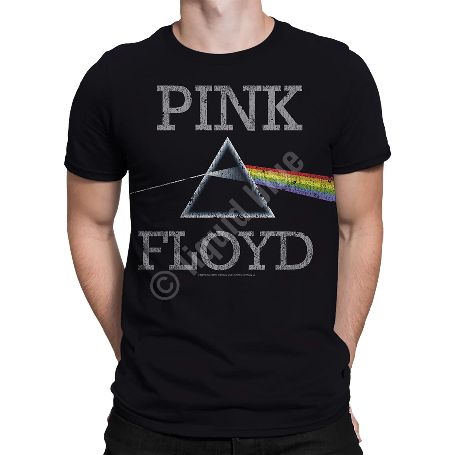 Pink Floyd Dark Side Classic Black Athletic T-Shirt - Image 3