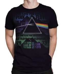 Pink Floyd Dark Side Poster Black T-Shirt