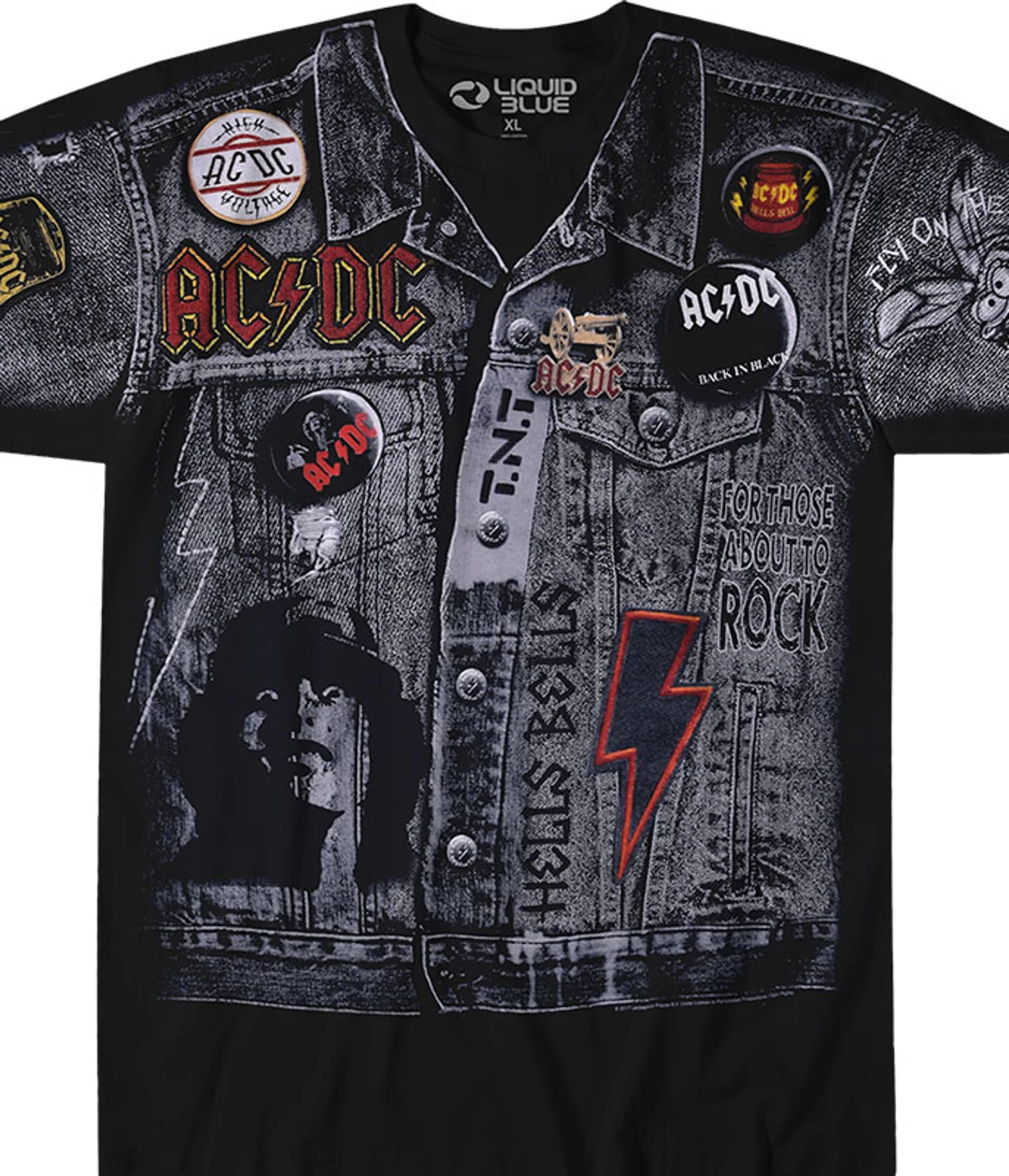 AC/DC Jacket Black T-Shirt