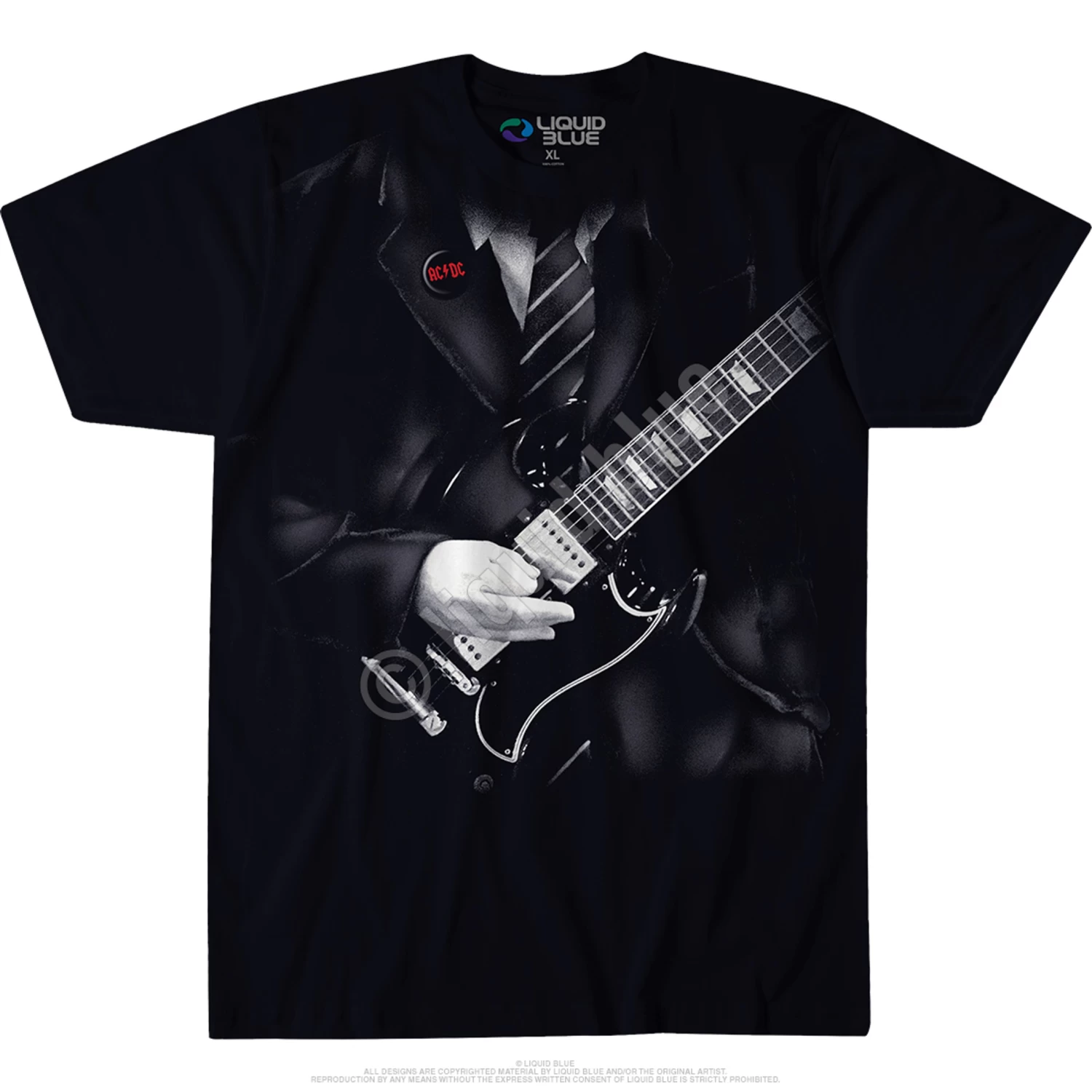 Angus Young Black T-Shirt - Image 3
