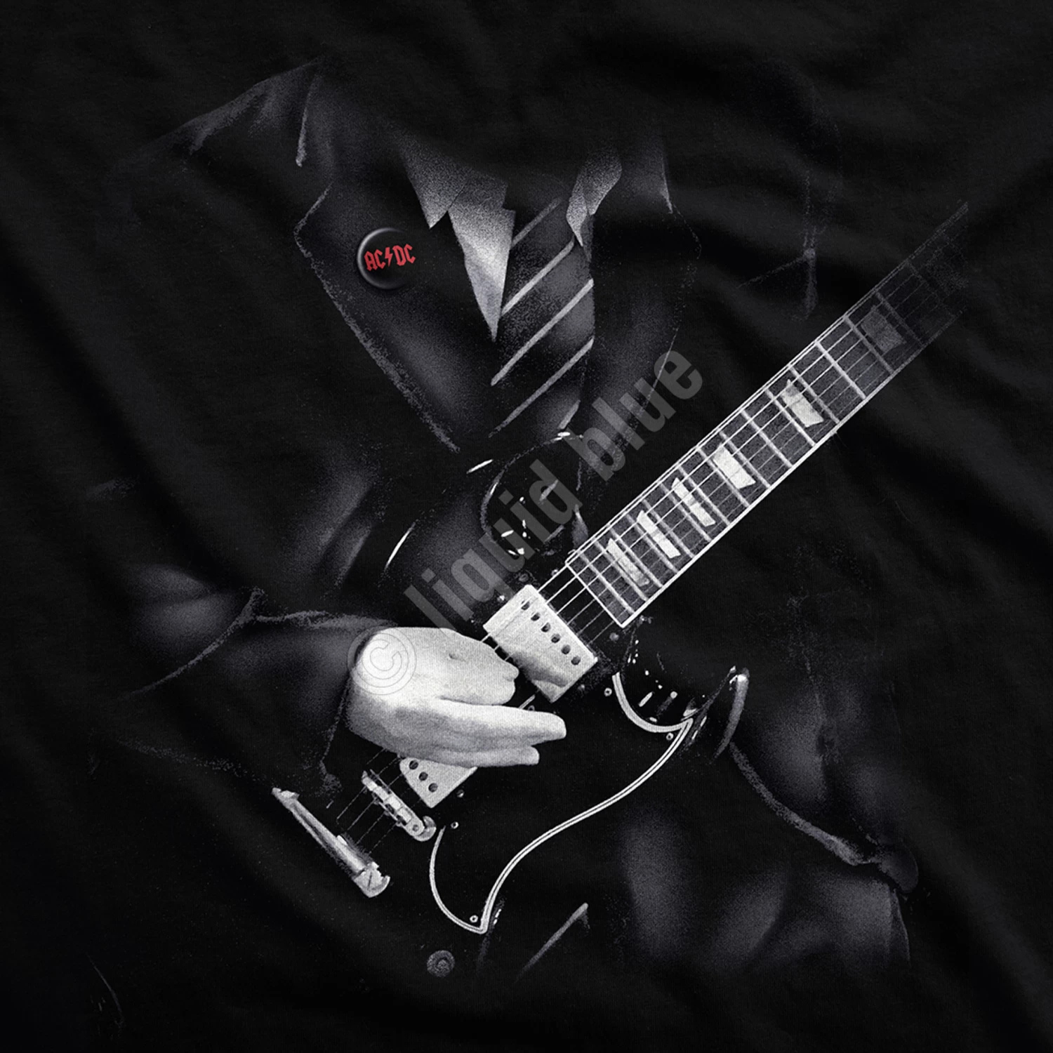 Angus Young Black T-Shirt - Image 4