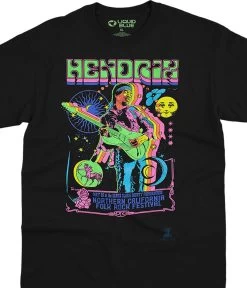 Guitar Blacklight Black T-Shirt