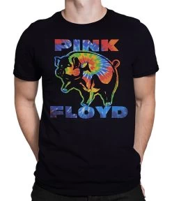 Pink Floyd Psychedelic Pig Black T-Shirt