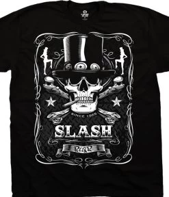 Bottle Of Slash Black Athletic T-Shirt