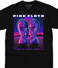 Pink Floyd Division Bell Vaporwave Black T-Shirt