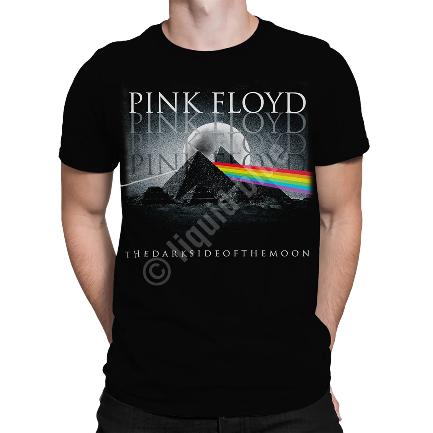 Pink Floyd Pyramid Spectrum Black T-Shirt - Image 2