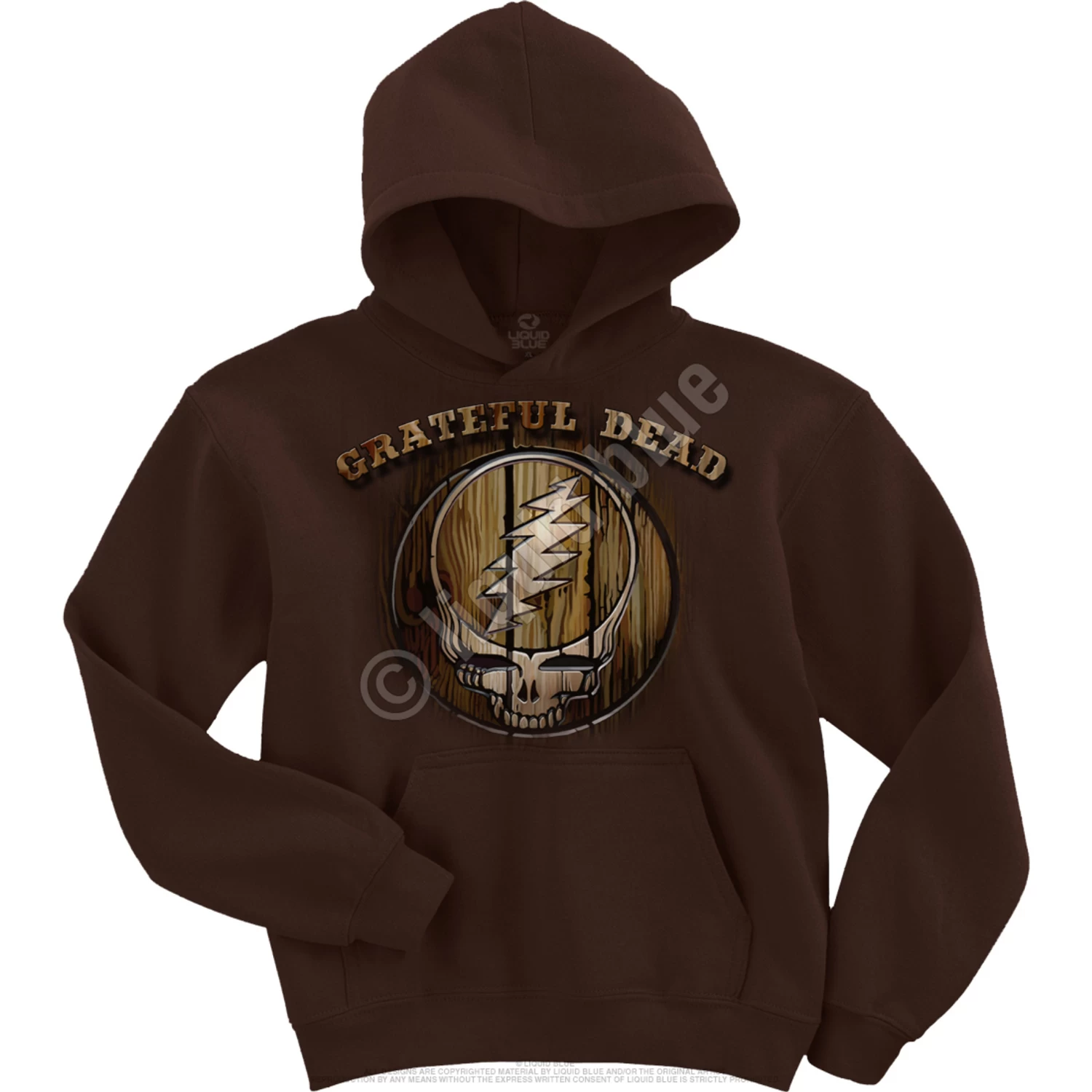 Dead Brand Brown Hoodie - Image 2