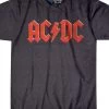 AC/DC Vintage Logo Dark Heather Poly-Cotton T-Shirt
