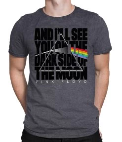 Pink Floyd The Dark Side Dark Heather Poly-Cotton T-Shirt