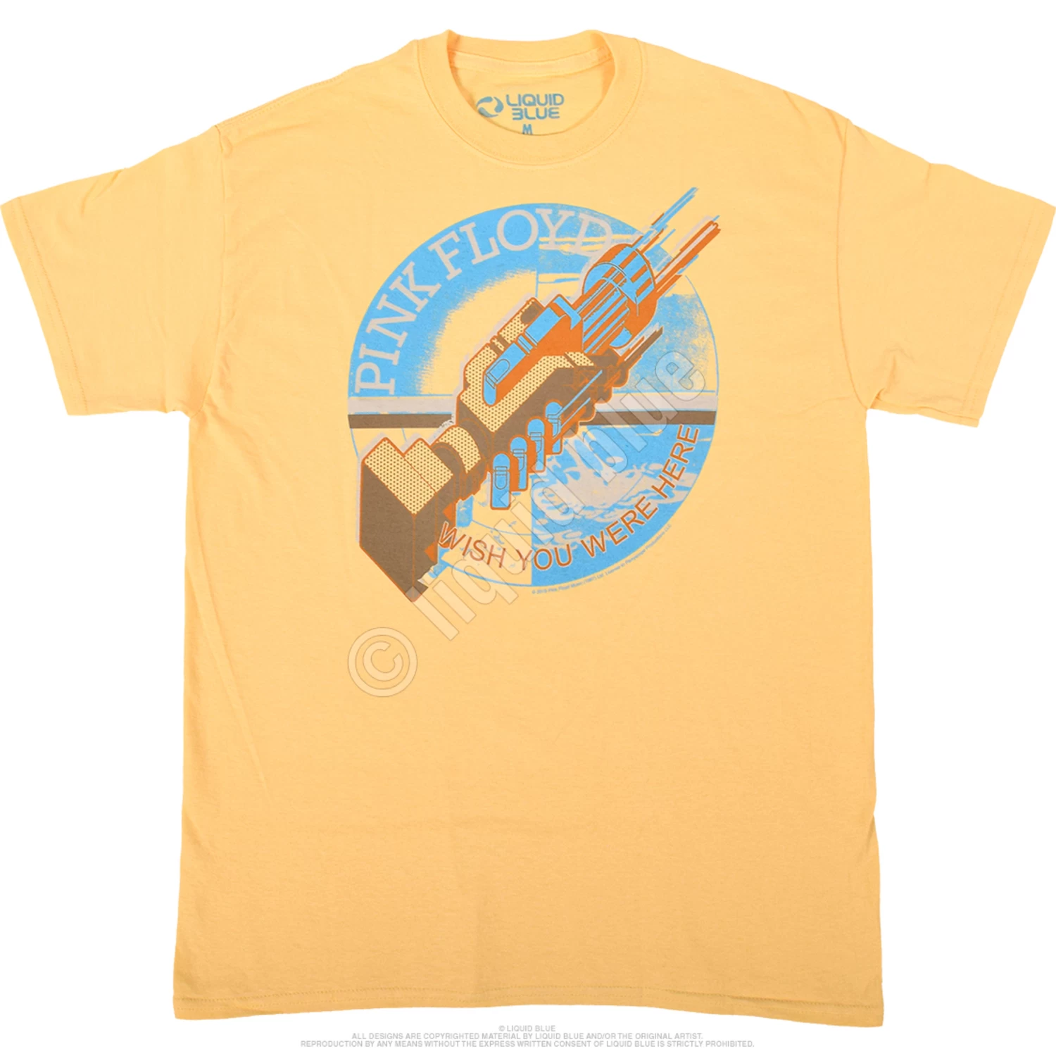 Pink Floyd Machine Gold Athletic T-Shirt - Image 2