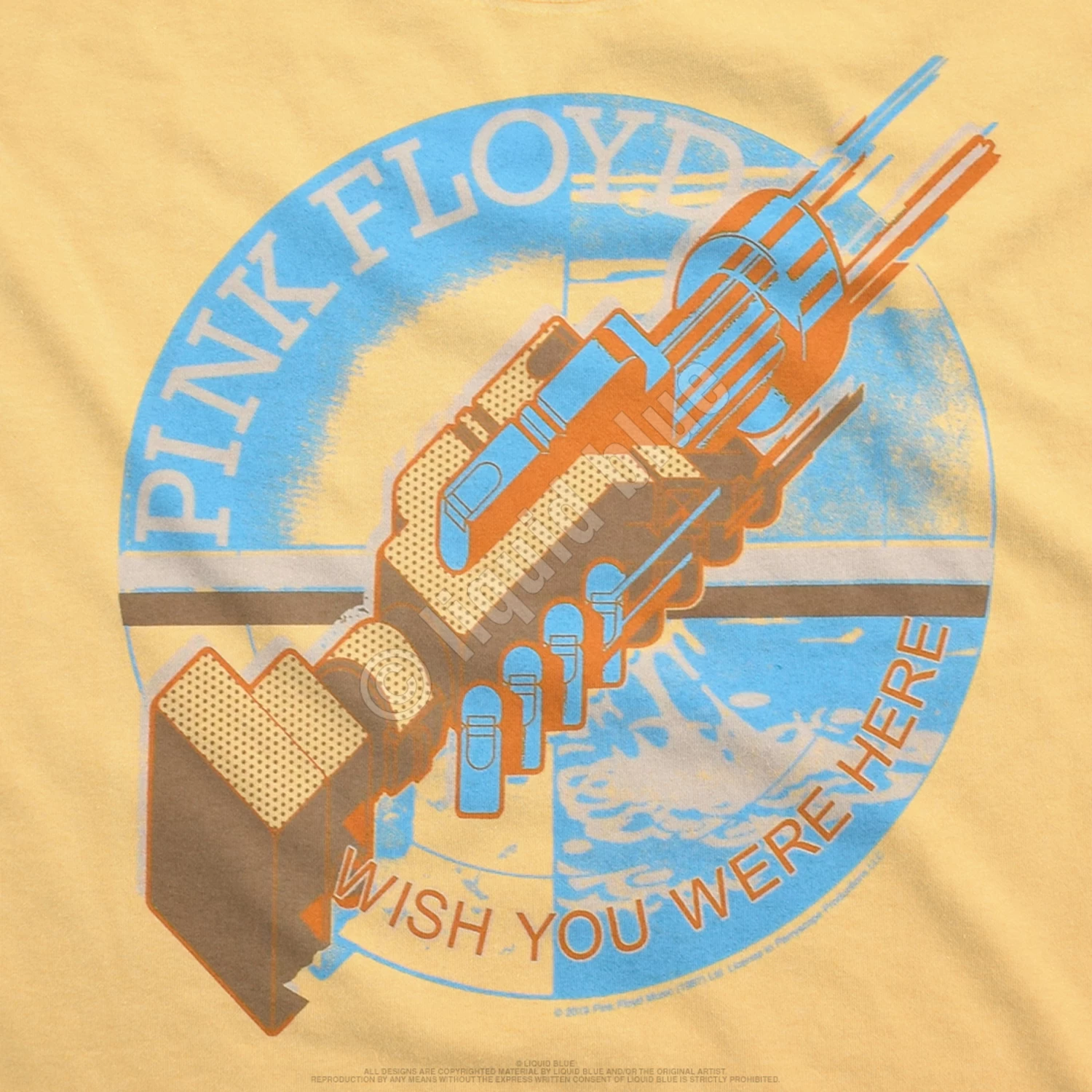Pink Floyd Machine Gold Athletic T-Shirt - Image 3