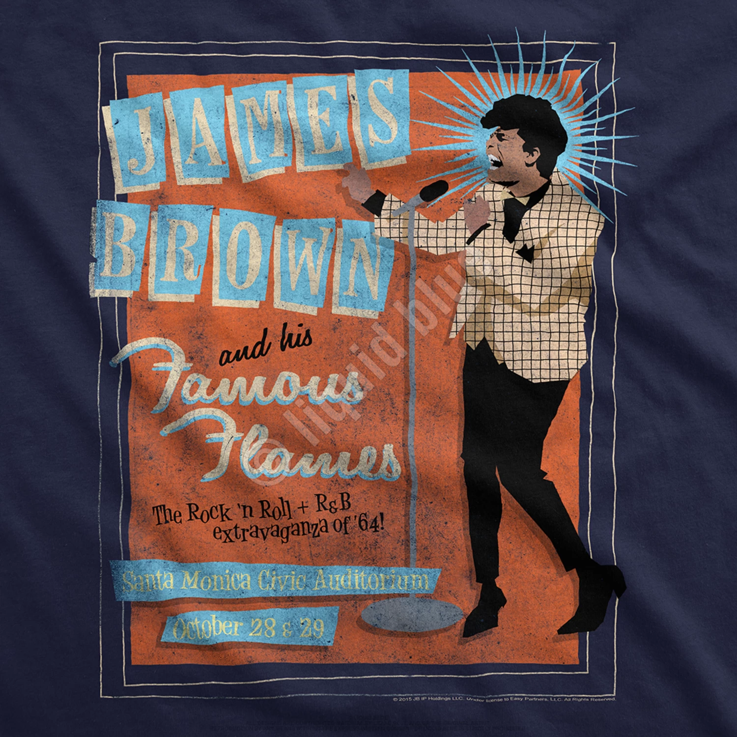 Famous Flames Navy Athletic T-Shirt - Image 4