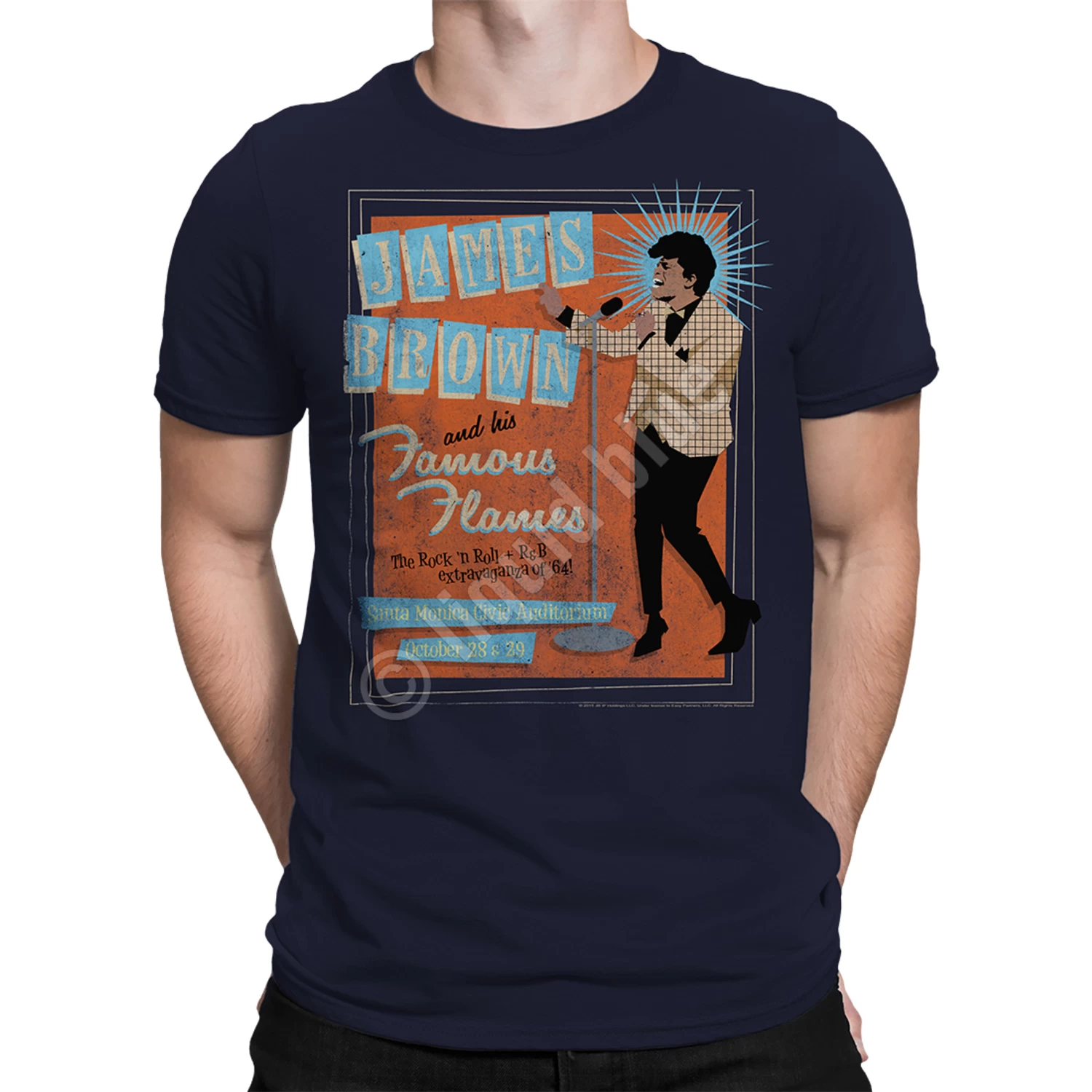 Famous Flames Navy Athletic T-Shirt - Image 2