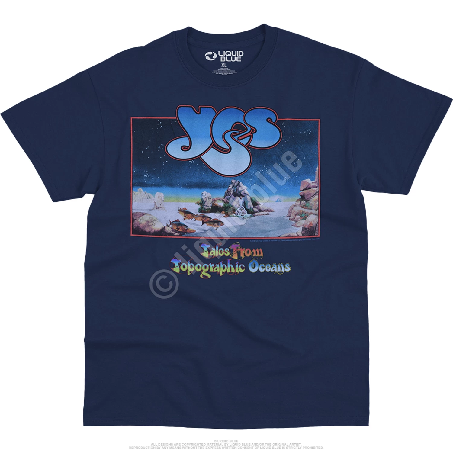 Yes! Tales Navy Athletic T-Shirt - Image 2