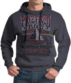 Pink Floyd Carnegie Hall Dark Heather Pullover Hoodie