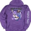 Purple Haze Purple Sleeve Printed Hoodie