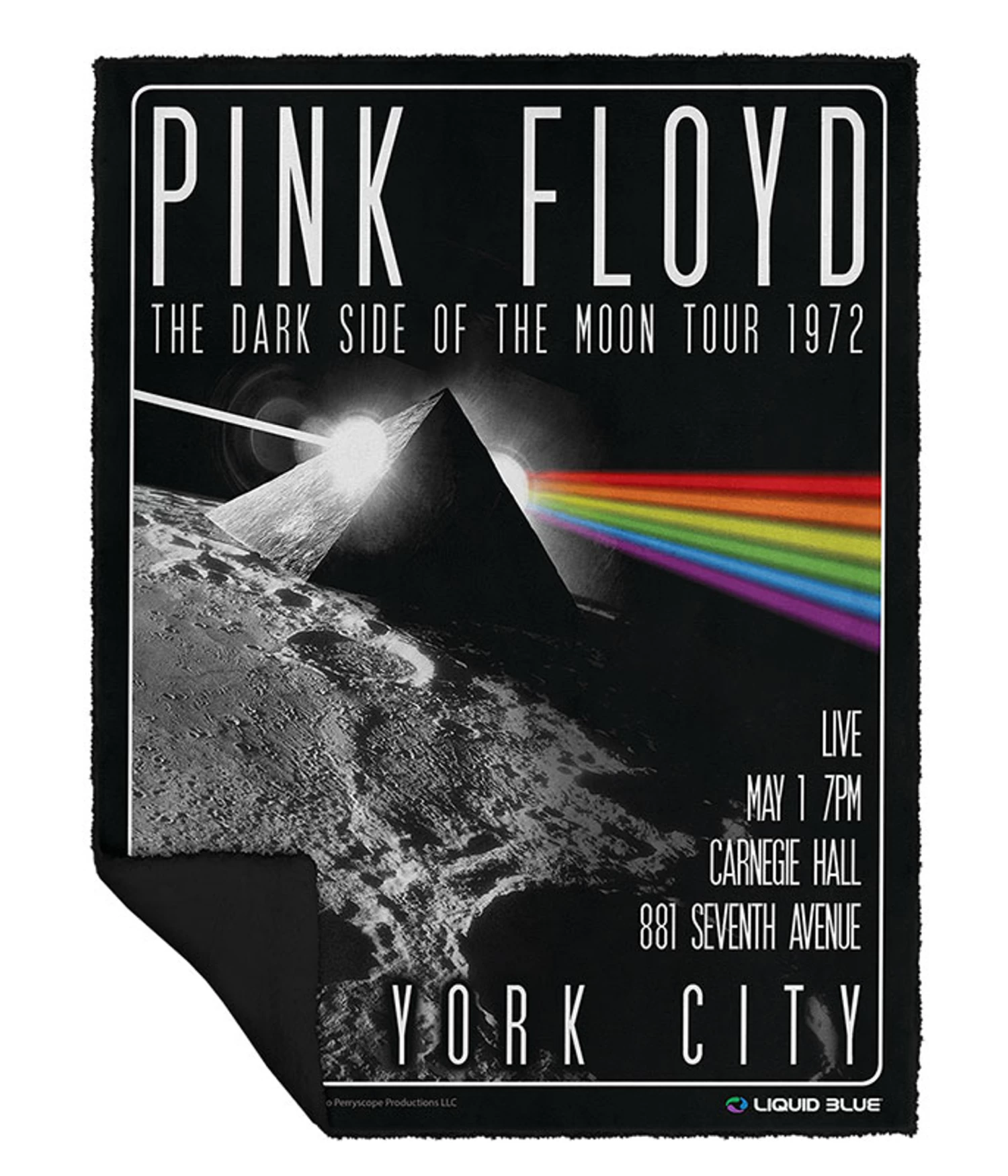 Pink Floyd Dark Side Live Fleece Throw Blanket