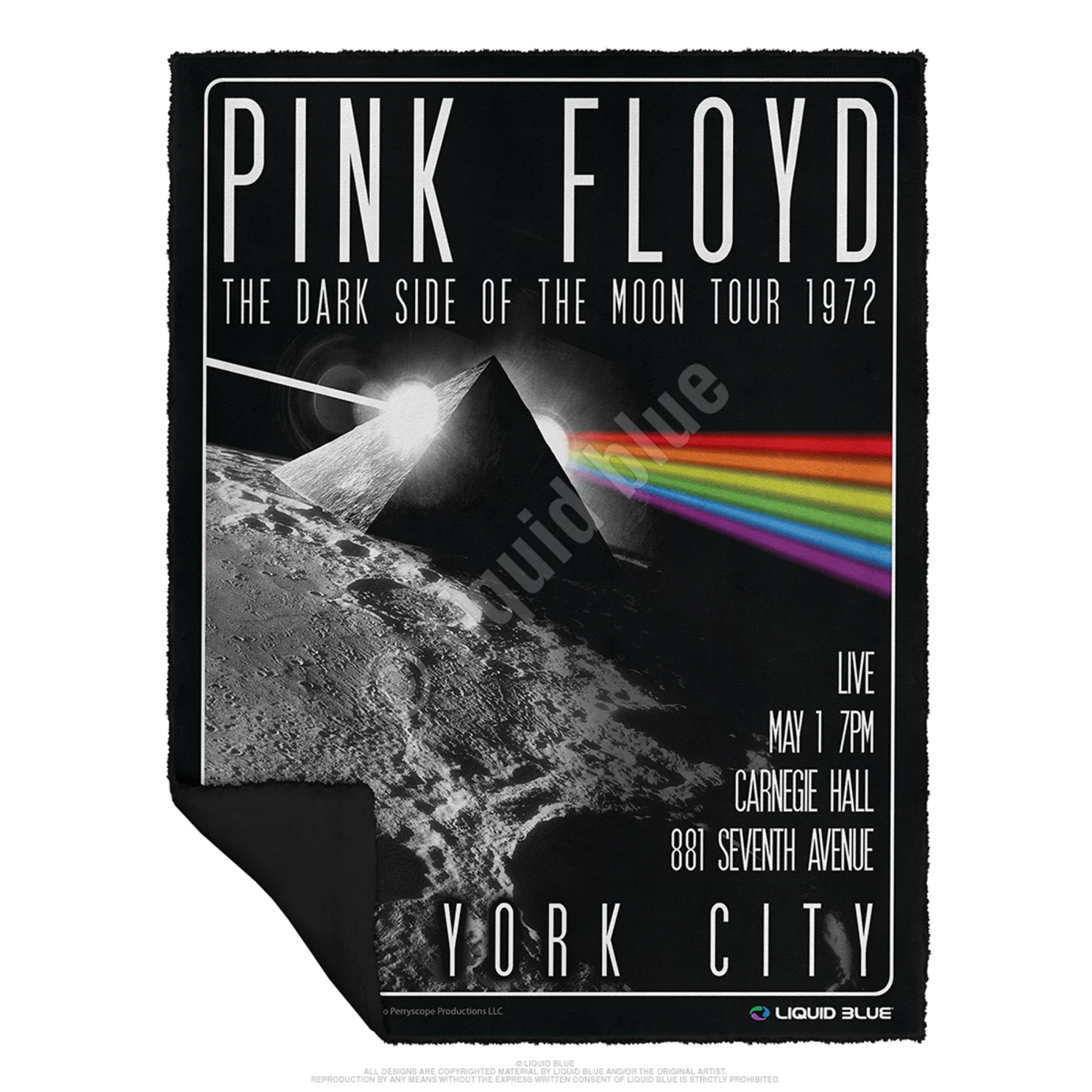 Pink Floyd Dark Side Live Fleece Throw Blanket - Image 2
