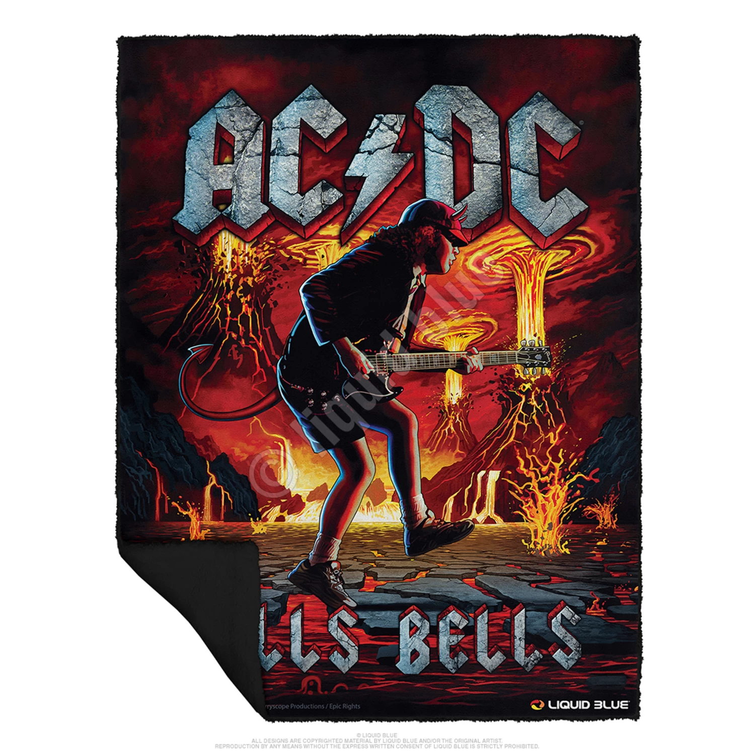 Rock Eruption Fleece Throw Blanket - Image 2