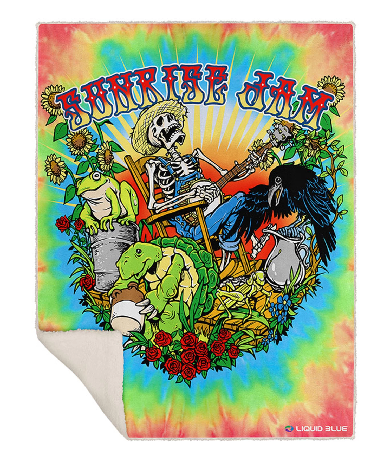 Sunrise Jam Fleece Throw Blanket - Image 2