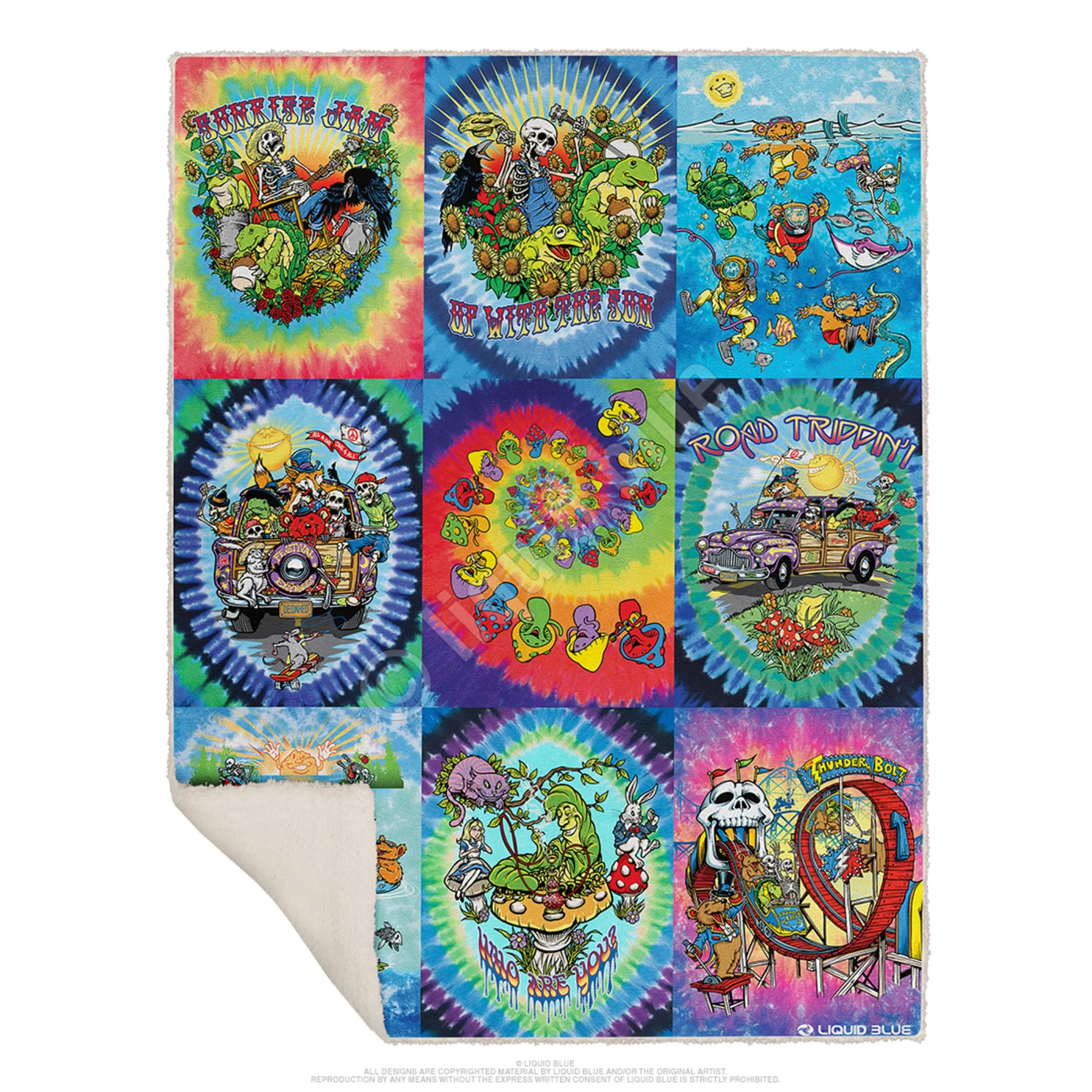 Light Fantasy Collection Fleece Throw Blanket - Image 2