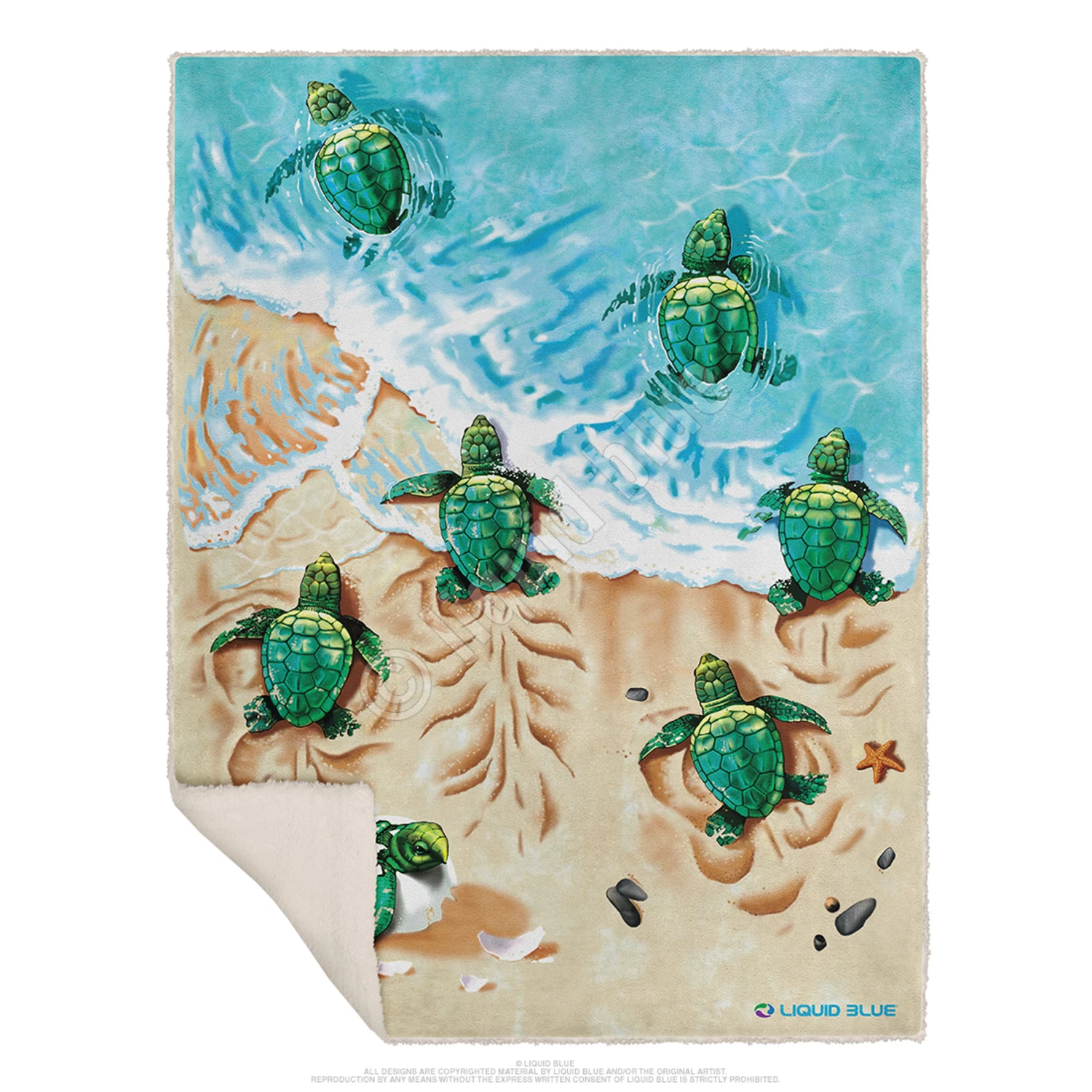 Turtle Beach Fleece Throw Blanket - Image 2