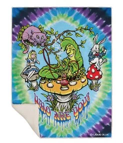 All Mad Here Fleece Throw Blanket