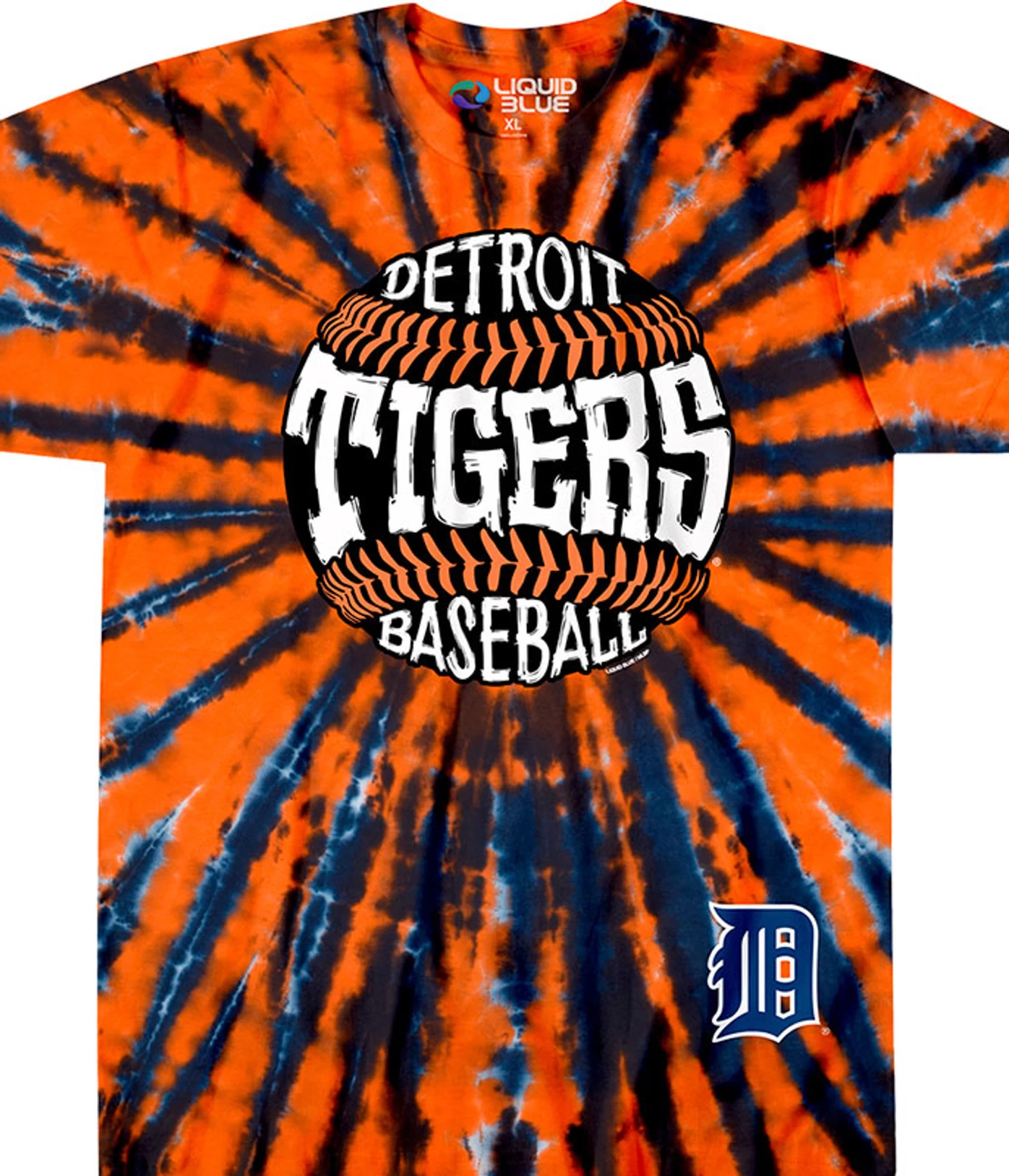 MLB Detroit Tigers Burst Tie-Dye T-Shirt