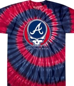MLB Atlanta Braves Steal Your Base Tie-Dye T-Shirt