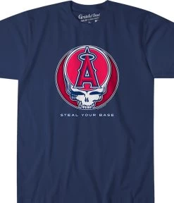 MLB Los Angeles Angels Steal Your Base Navy Athletic T-Shirt
