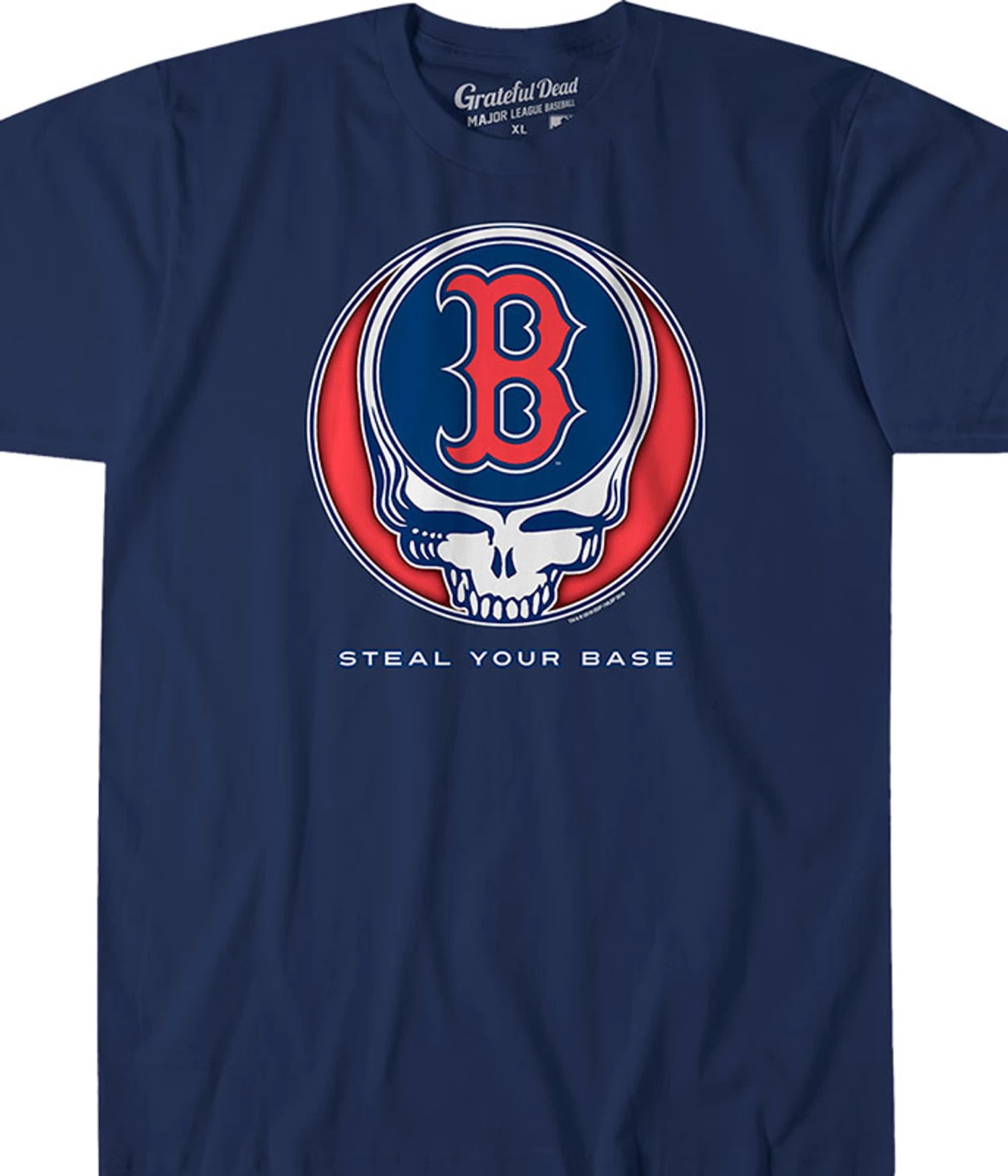 MLB Boston Red Sox Steal Your Base Navy Athletic T-Shirt