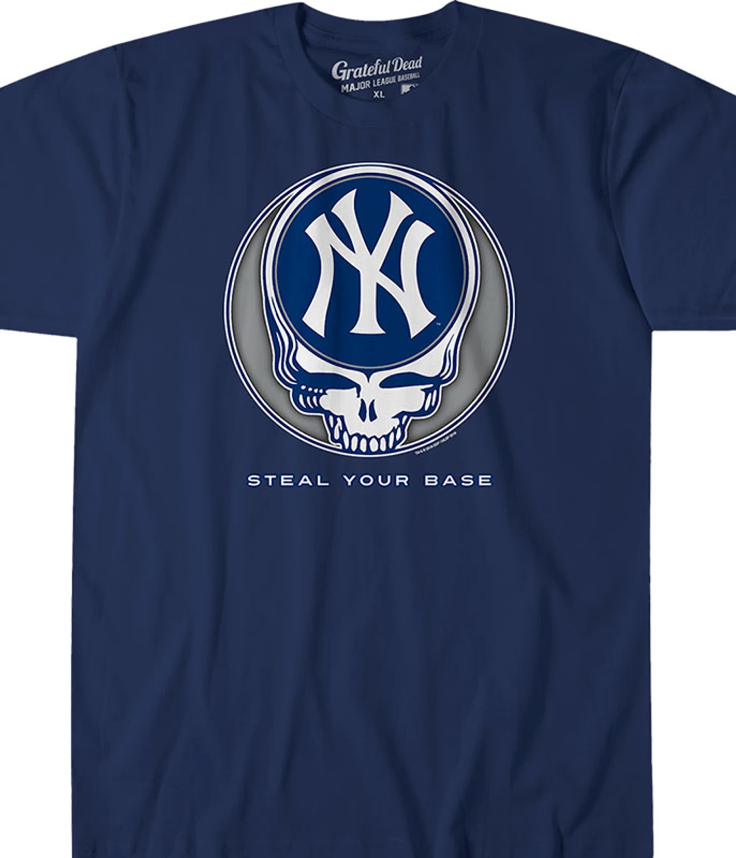 MLB New York Yankees Steal Your Base Navy Athletic T-Shirt