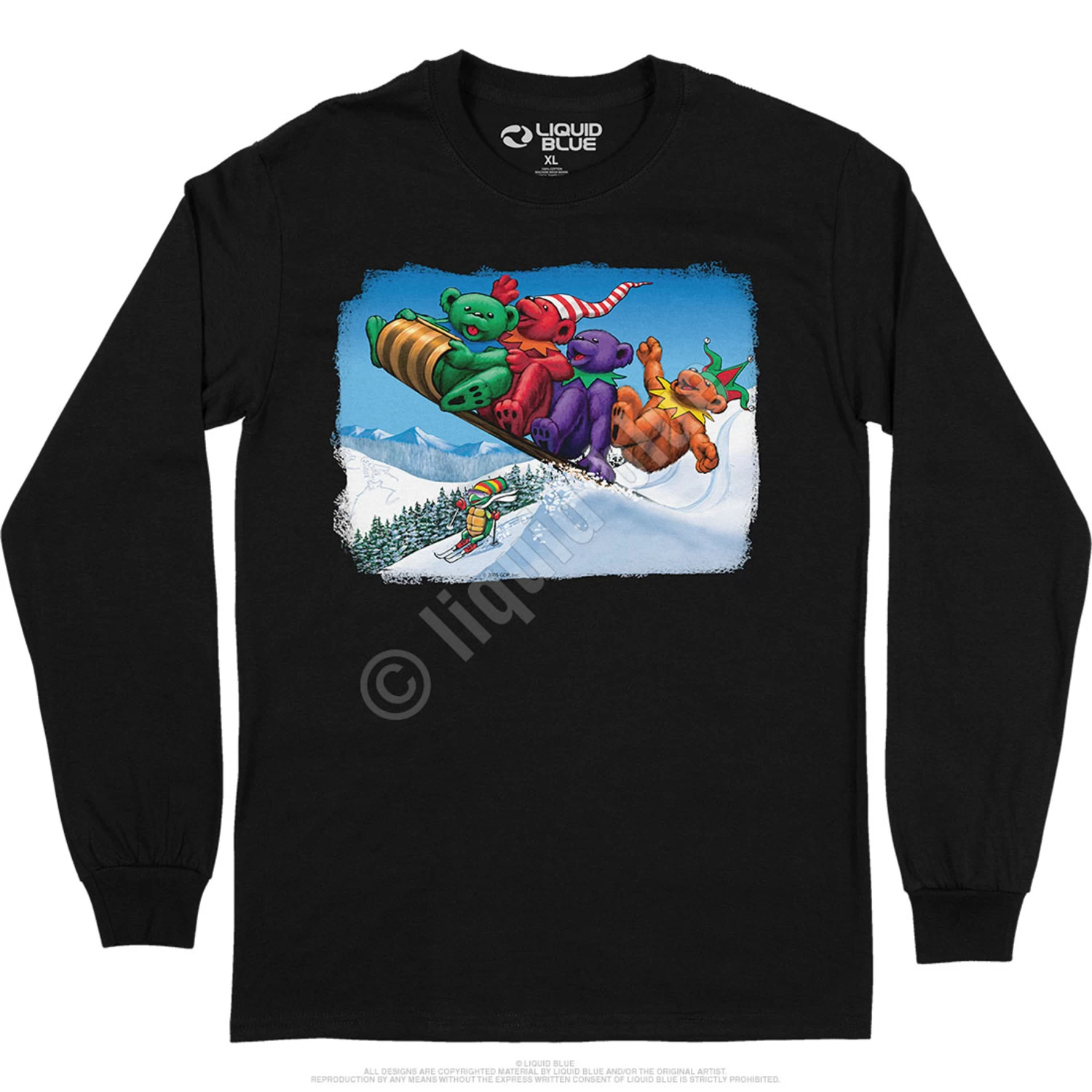 Toboggan Bears Long Sleeve T-Shirt - Image 10