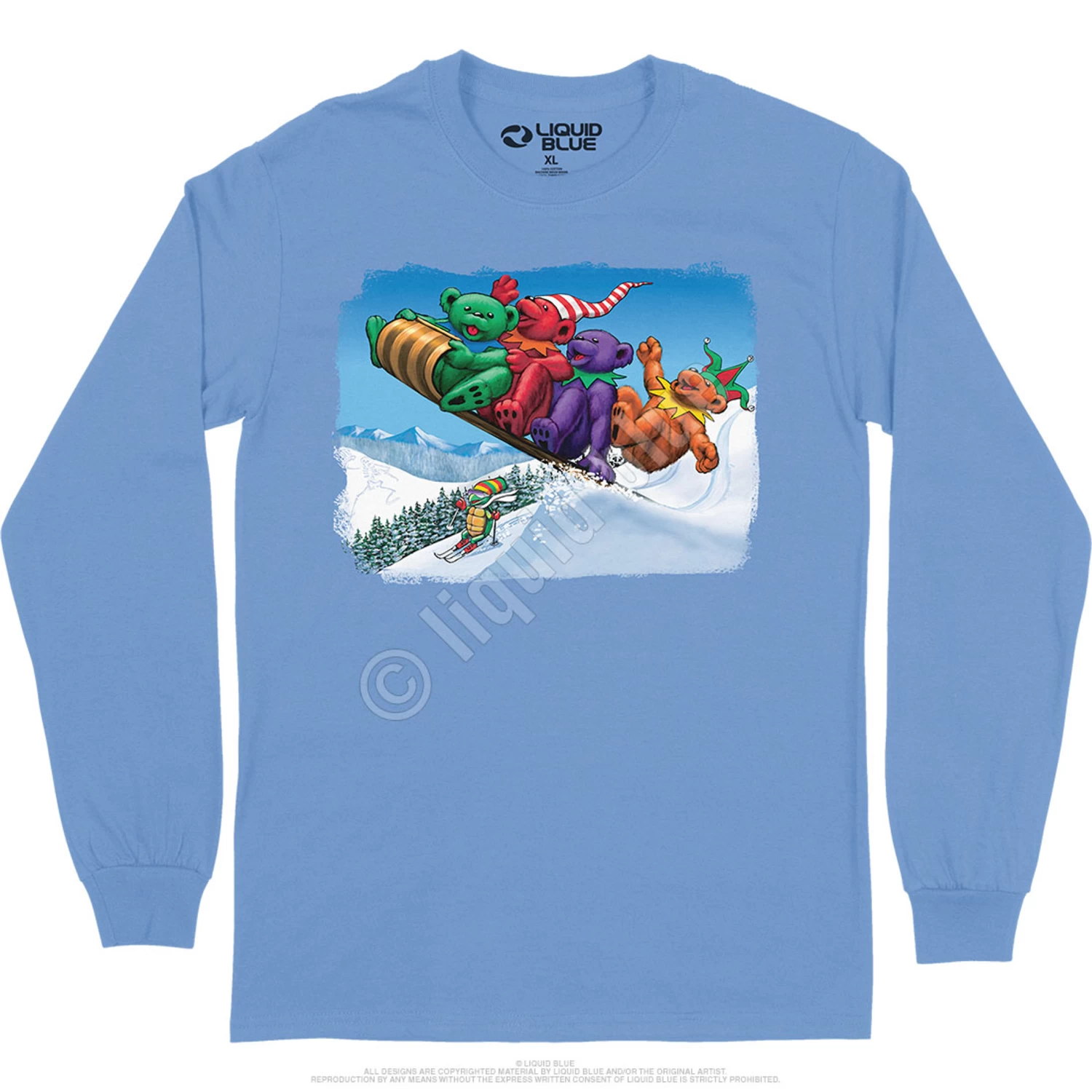 Toboggan Bears Long Sleeve T-Shirt - Image 2