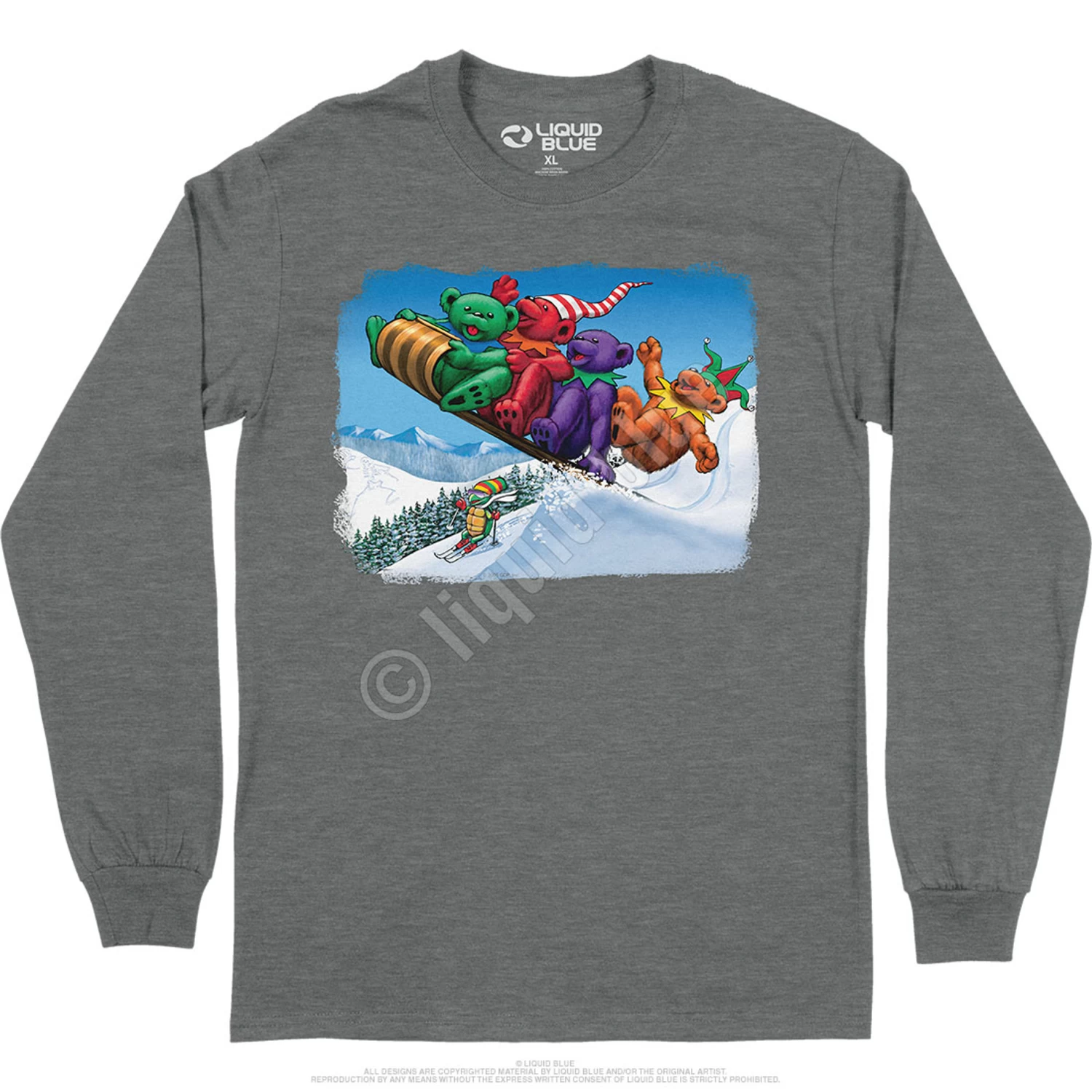 Toboggan Bears Long Sleeve T-Shirt - Image 6