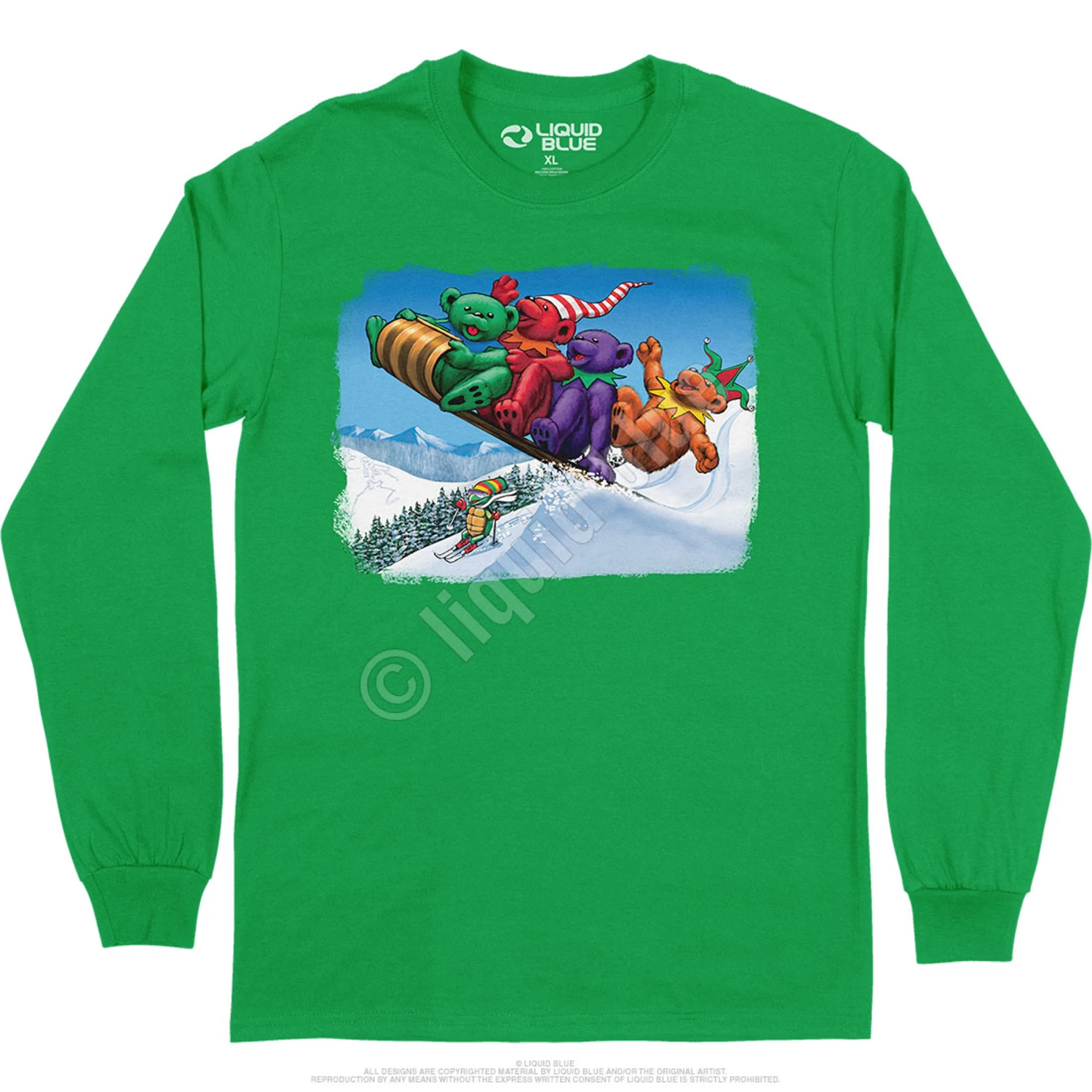 Toboggan Bears Long Sleeve T-Shirt - Image 4