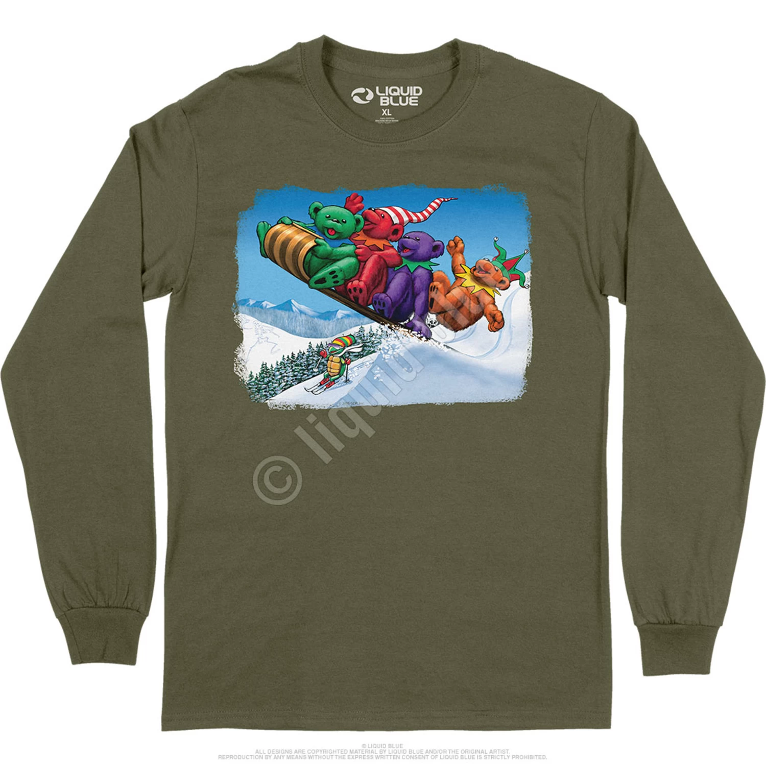 Toboggan Bears Long Sleeve T-Shirt - Image 5
