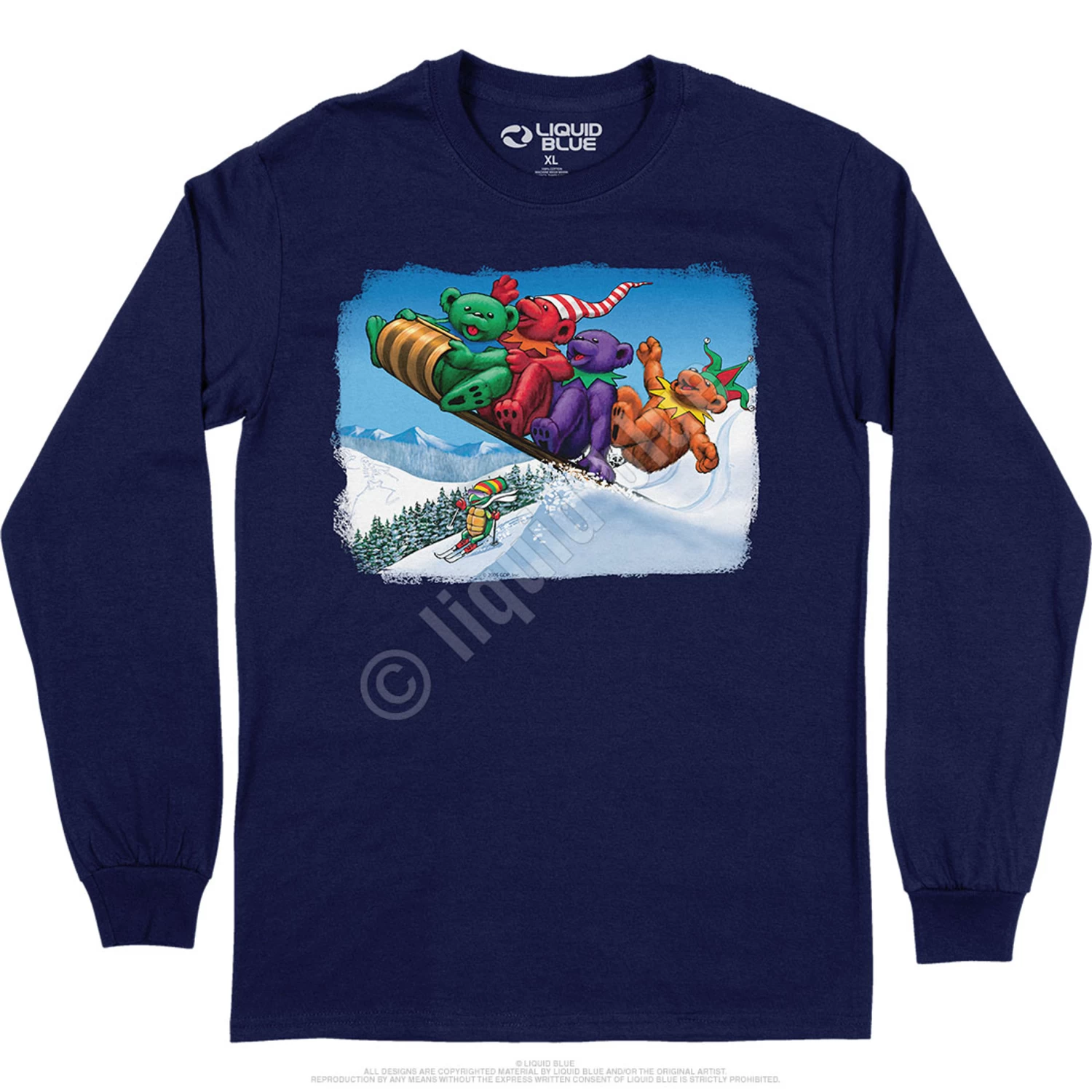 Toboggan Bears Long Sleeve T-Shirt - Image 8