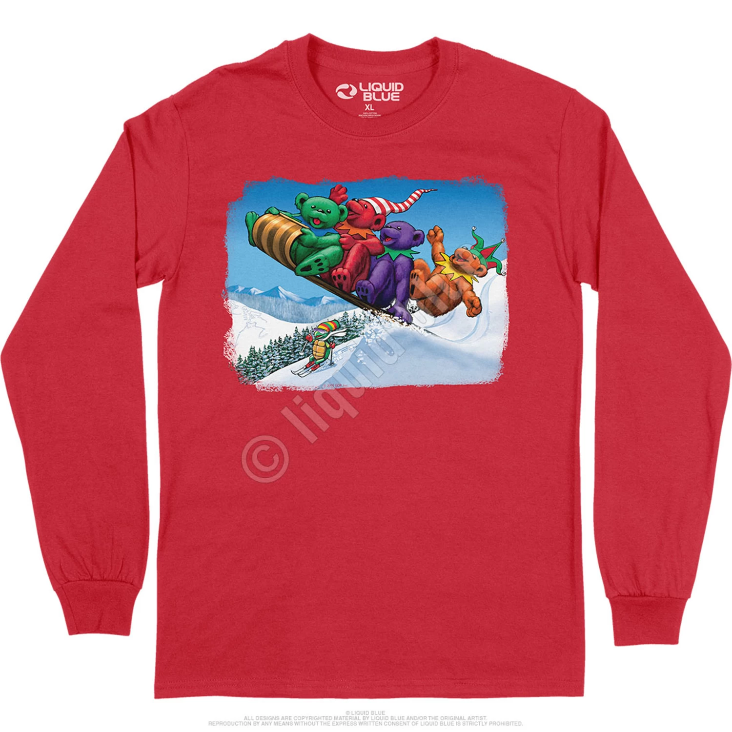 Toboggan Bears Long Sleeve T-Shirt - Image 3
